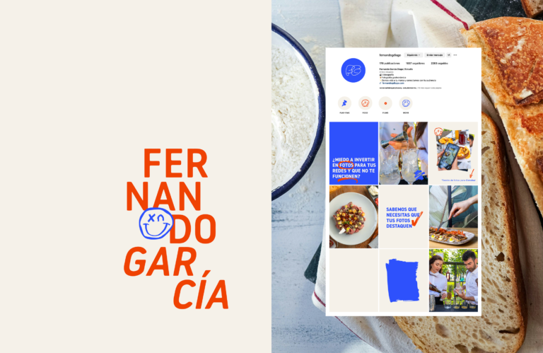 Feed de Instagram de Fernando García con estrategia visual y de contenidos gastronómicos