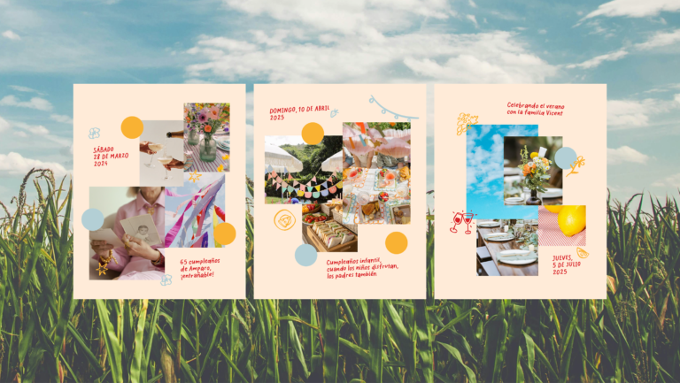 Tarjetas gráficas y aplicaciones branding Loca Como Mi Madre diseño Get Me
