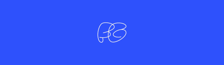 Logotipo con iniciales FG diseñado para la marca Fernando García