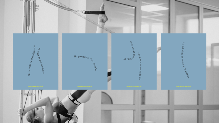 Sistema gráfico y visual creado por Get Me para la marca ELIX Pilates