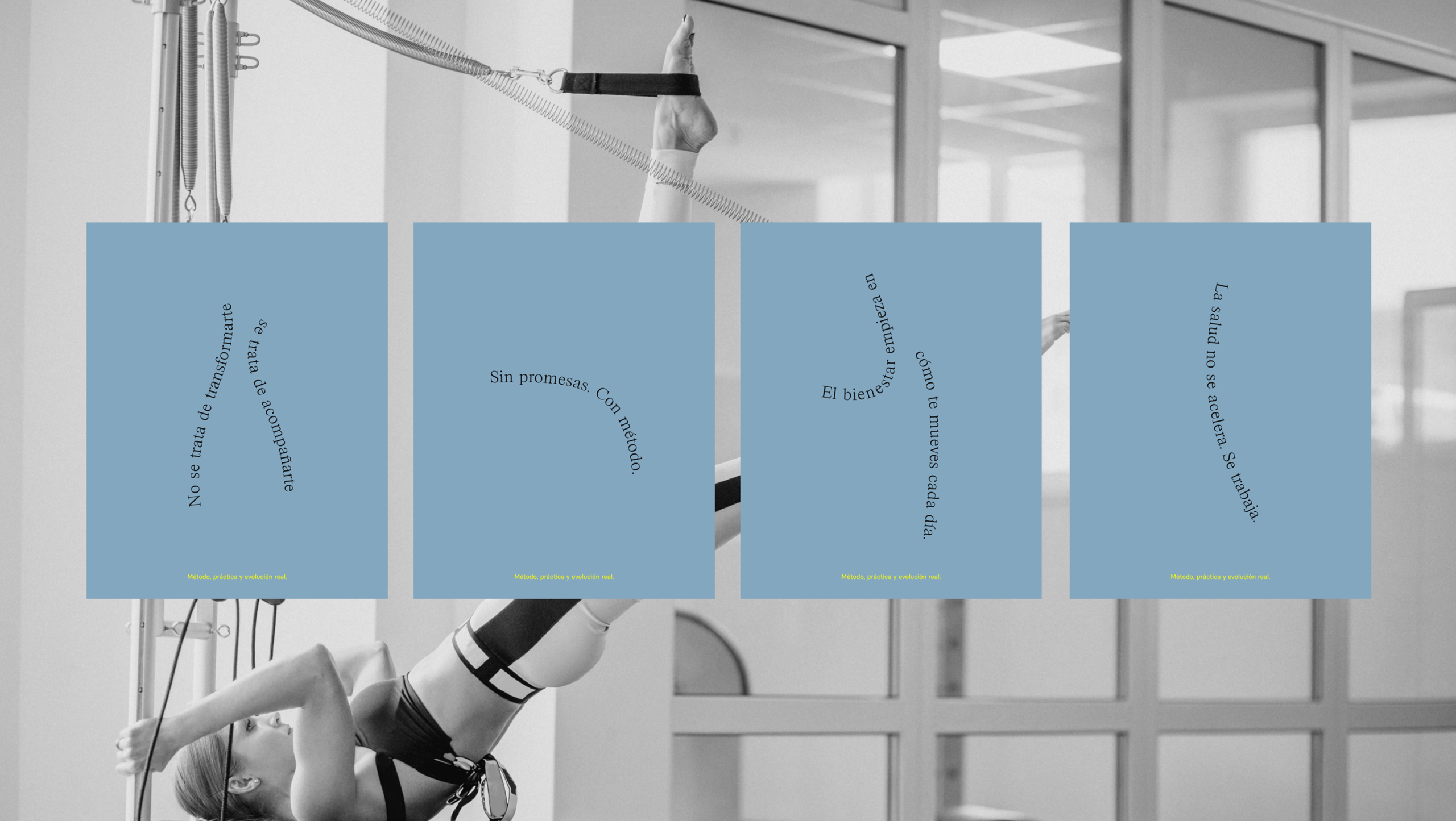 Sistema gráfico y visual creado por Get Me para la marca ELIX Pilates